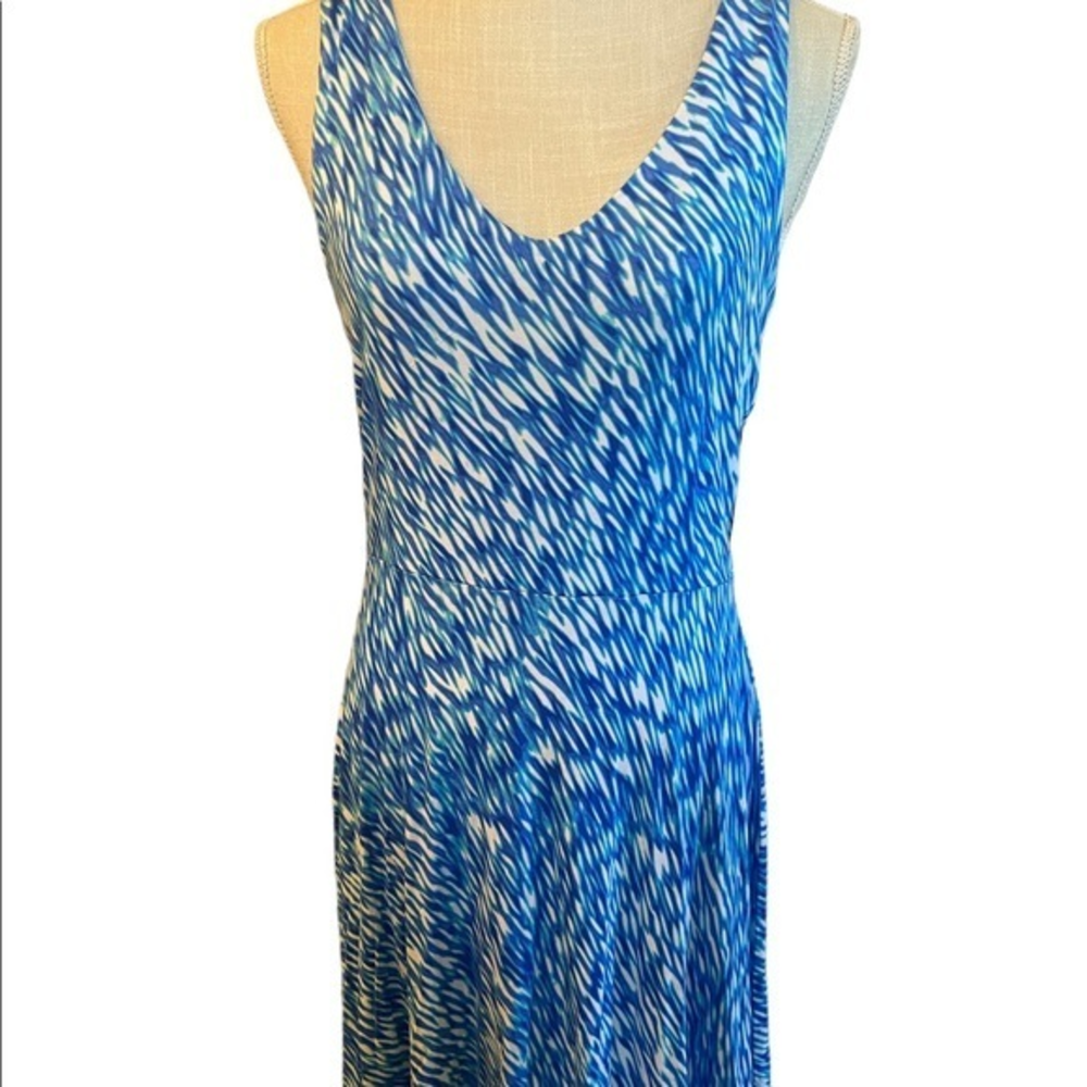 Atlethlica NWT tank dress ,‎ pretty blues and white , soft fabric